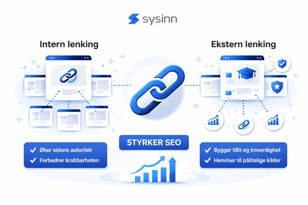 Legg til interne og eksterne lenker