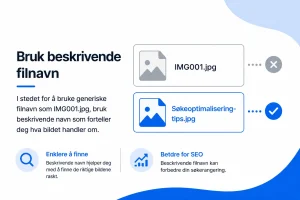 Optimaliser bilder for SEO Optimaliser bilder for SEO