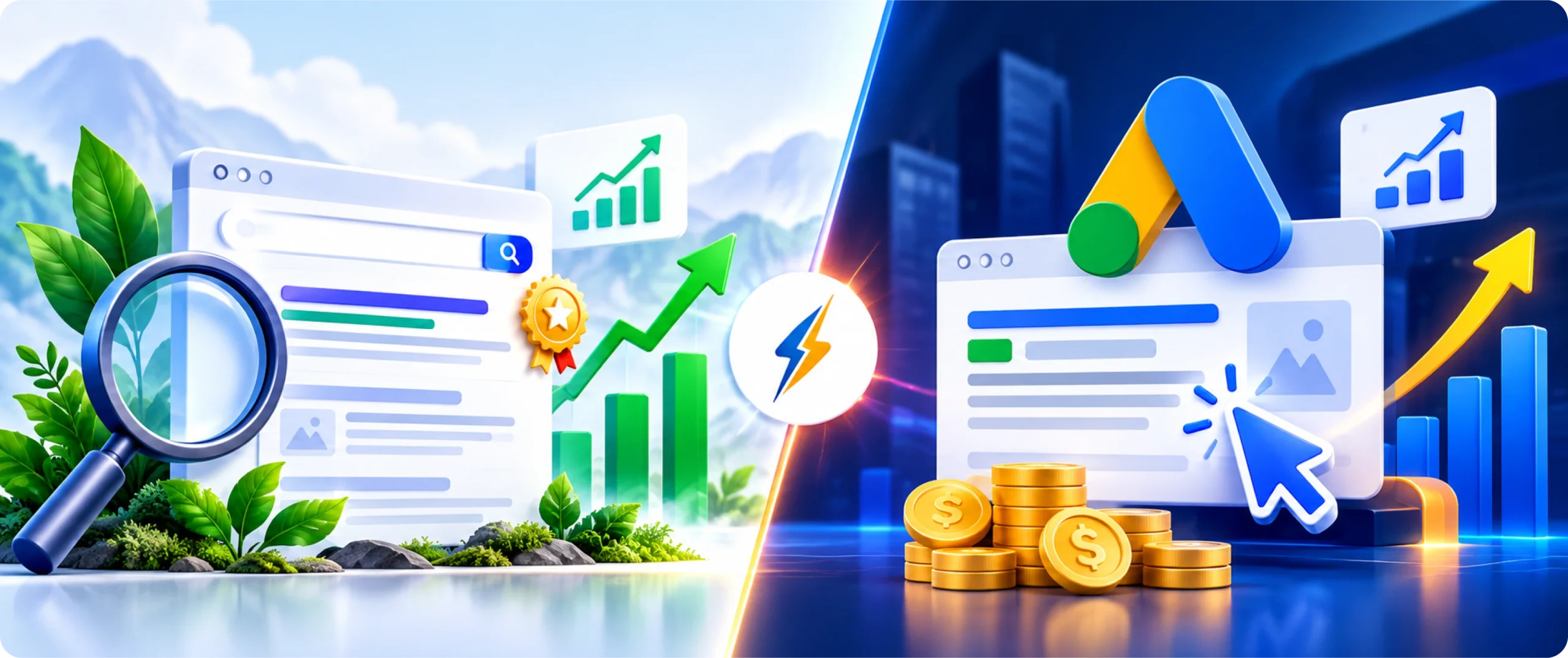 SEO vs. Google Ads: Hva bør bedriften din velge?